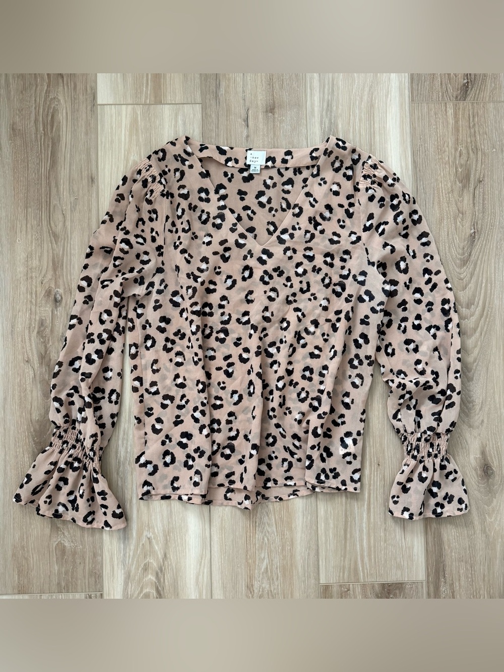 A New Day cheetah print blouse
